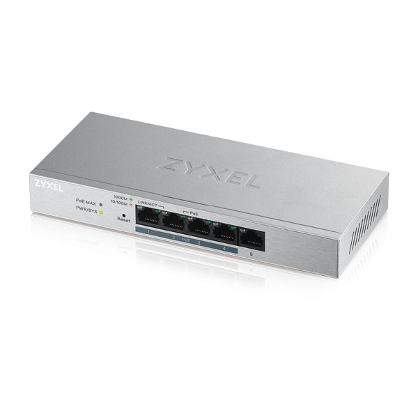 Zyxel GS1200-5HP v2 hanterad Gigabit Ethernet (10/100/1000) Strömförsörjning via
