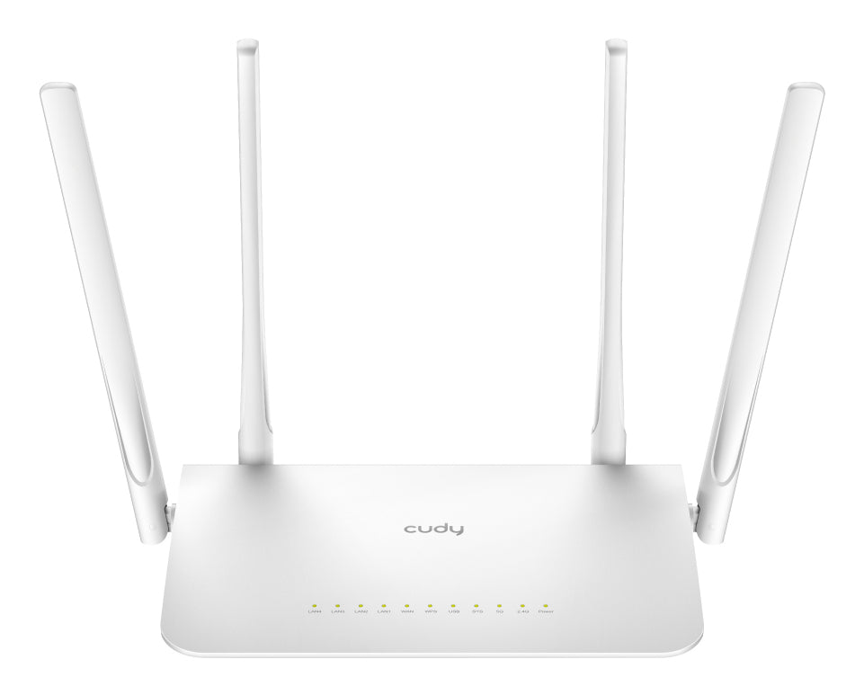 Cudy WR1300 trådlös router Gigabit Ethernet Dual-band (2,4 GHz / 5 GHz) Vit