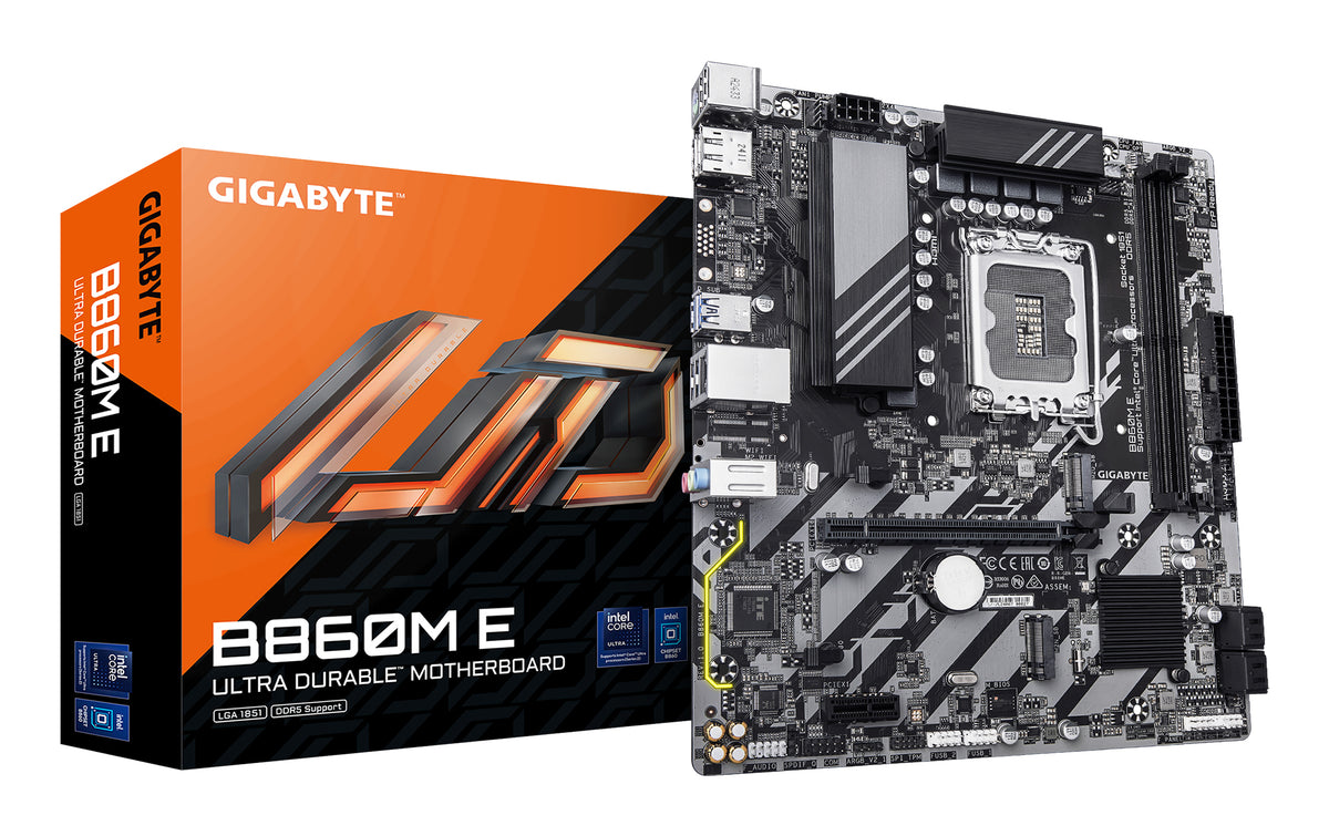 GIGABYTE B860M E moderkort Intel B860 LGA 1851 (Socket V1) micro ATX