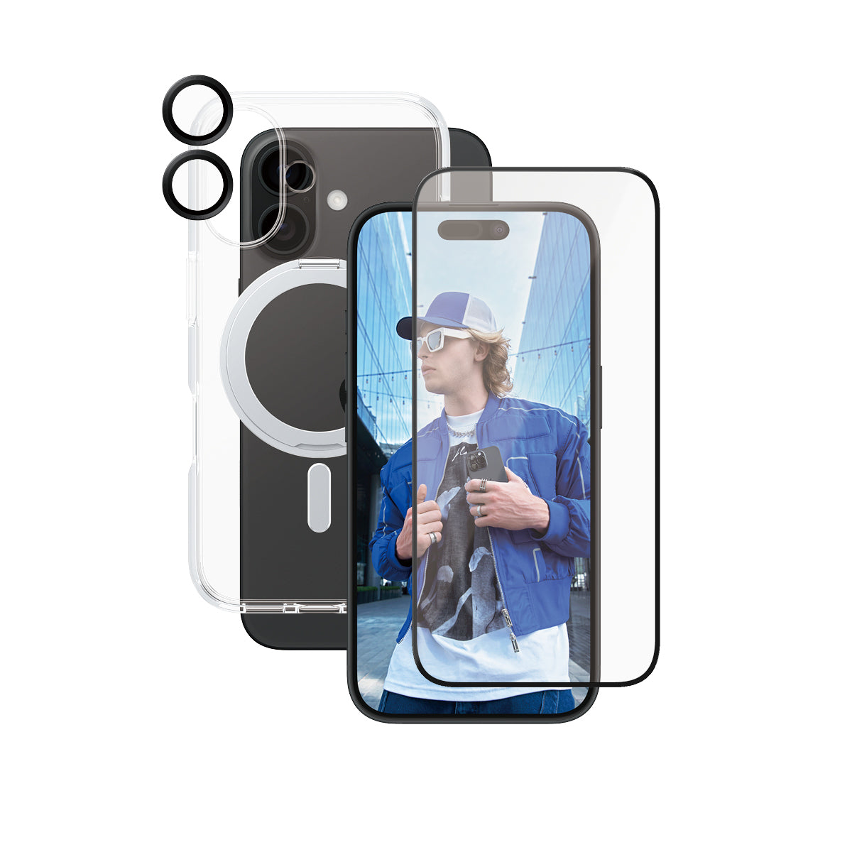 PanzerGlass CARE by 3-in-1 Ceramic Bundle iPhone 16