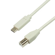 LogiLink CU0160 USB-kablar USB 2.0 1 m USB C USB B 0,48 Gbit/s Vit