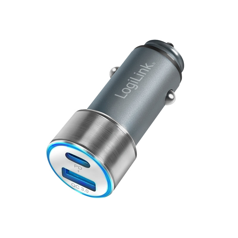 LogiLink PA0252 mobilladdare Universal Grå Cigarr tändare Snabb laddning Automatisk