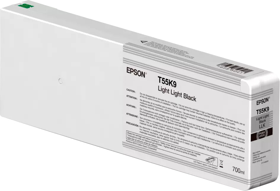Epson Singlepack Light Black T55K900 UltraChrome HDX/HD 700ml