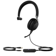 Yealink UH38 Mono Teams Headset Kabel & Trådlös Huvudband Samtal/musik USB Type-C