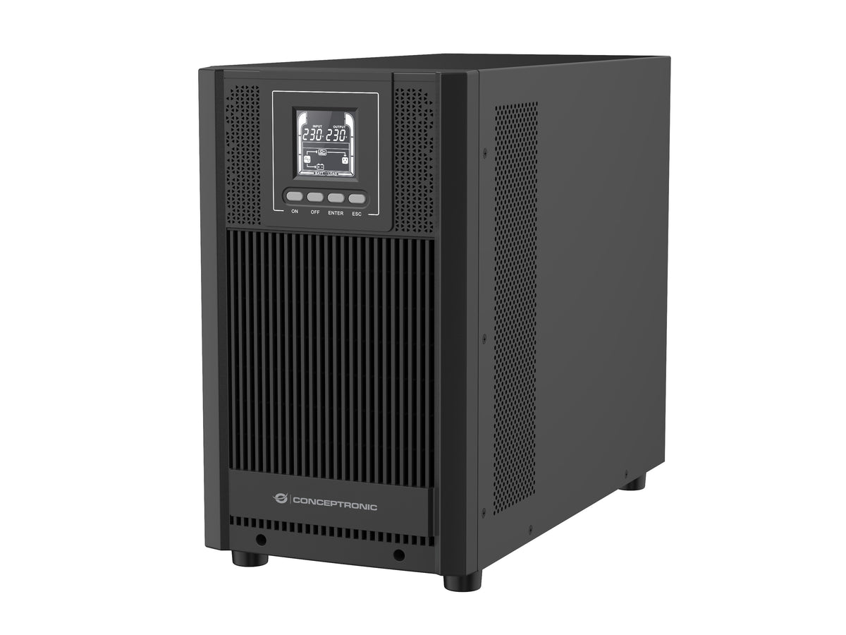 Conceptronic ZEUS52ES3K strömskydd (UPS) Dubbelkonvertering (Online) 3 kVA 2700 W 4