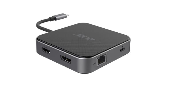 Acer 7-in-1 USB 4 Dongle Kabel USB4 Svart dockningsstation