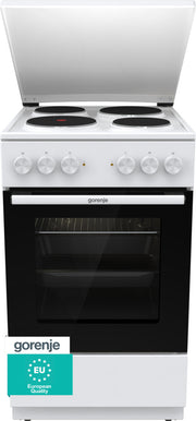 Gorenje GE5A23WH Fristående köksspis Elektrisk Gjutjärnsplatta Vit