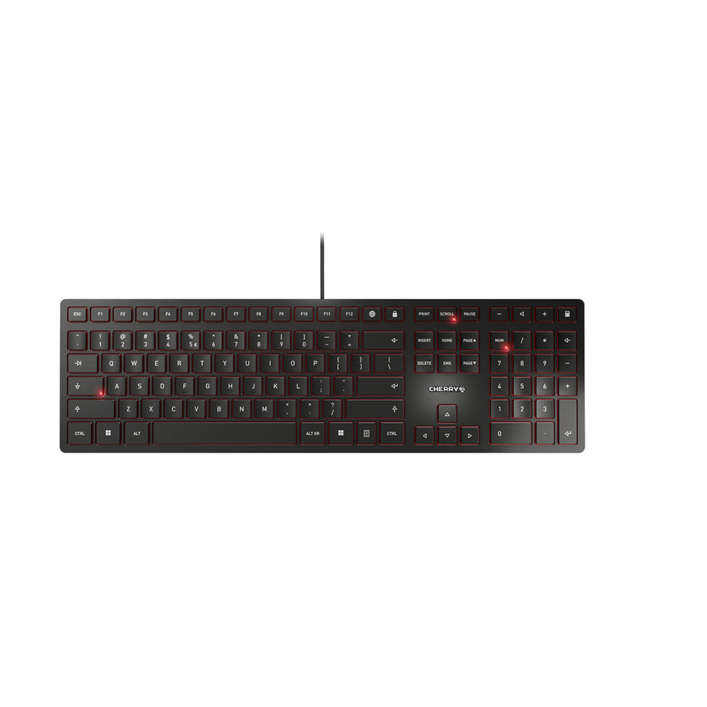 CHERRY KC 6000 Slim tangentbord Universal USB Engelska (USA) Svart