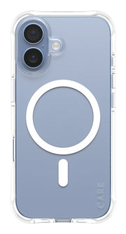 PanzerGlass CARE by Samba Case Transparent w. White MagSafe iPhone 17