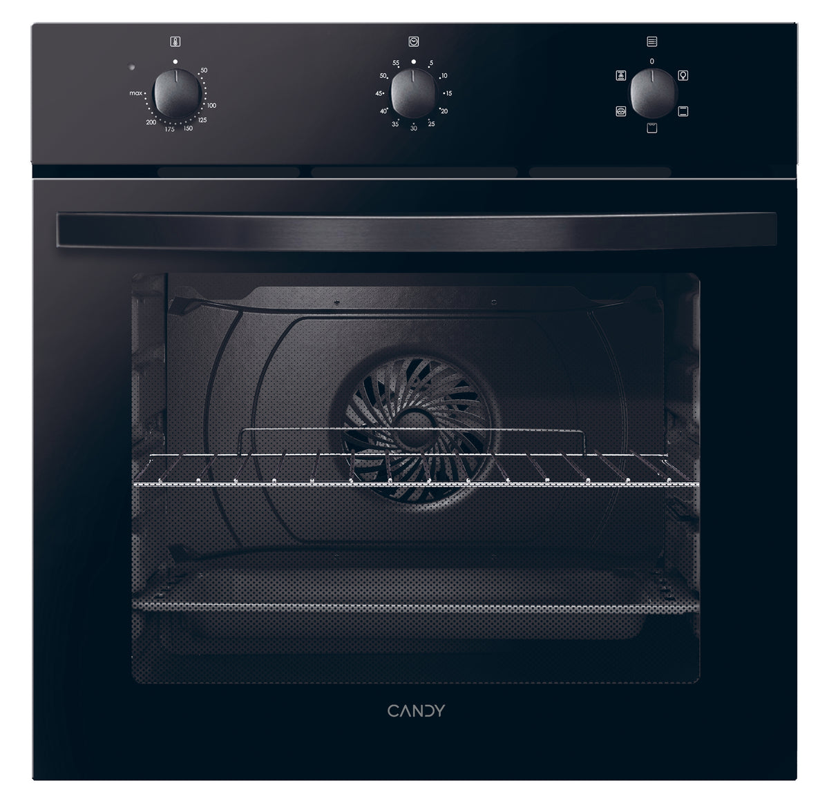 Candy Idea FIDC N502 65 l Svart ugnar