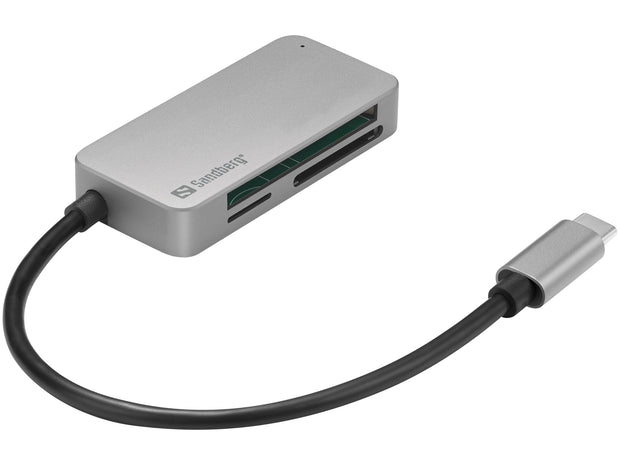 Sandberg 136-38 kortläsare USB 3.2 Gen 1 (3.1 Gen 1) Type-C Svart