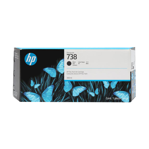 HP 738 300 ml svart DesignJet-bläckpatron skrivarhuvud