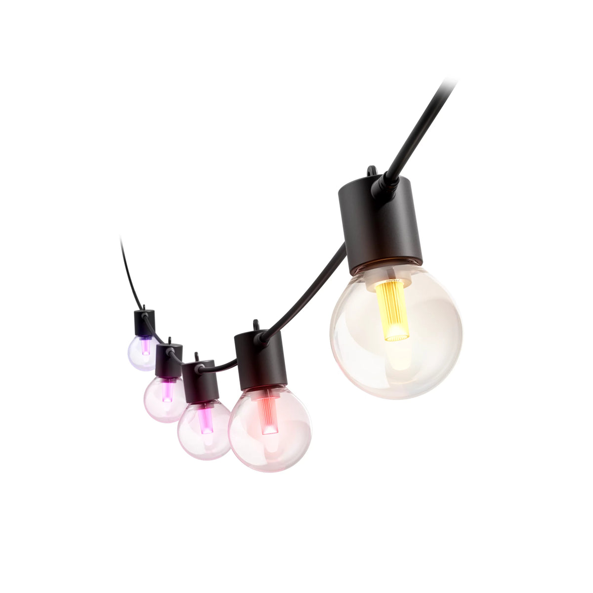 Philips Hue White och Color Ambiance Hue Festavia utomhusljusslingor med globlampor