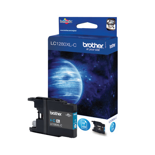 Brother LC1280XLC bläckpatroner Original Hög (XL) avkastning Cyan