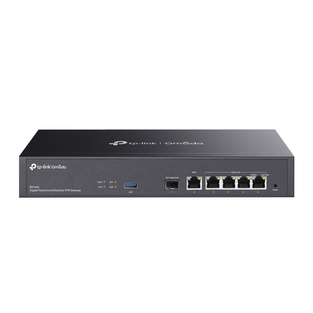 TP-Link ER7406 kabelansluten router Gigabit Ethernet Svart