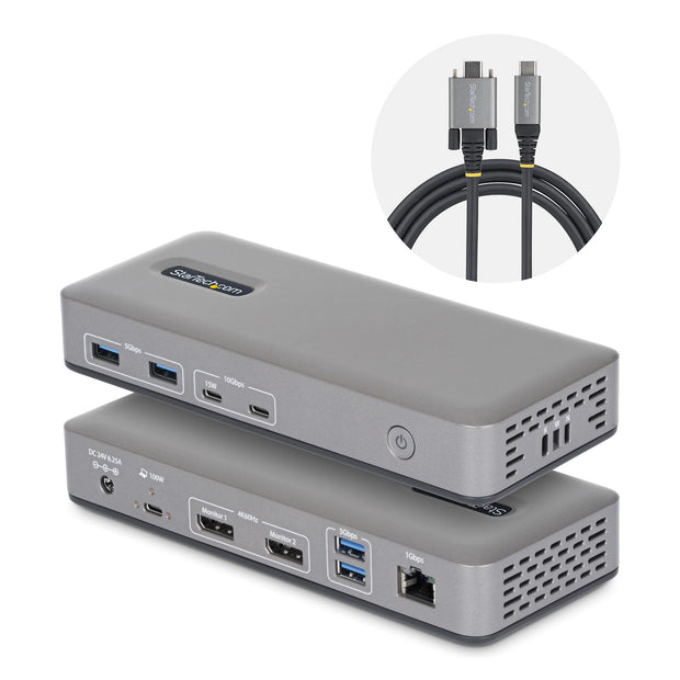 StarTech.com USB-C-dockningsstation för två skärmar