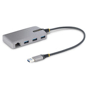 StarTech.com USB-hubb med 3 portar och Ethernet
