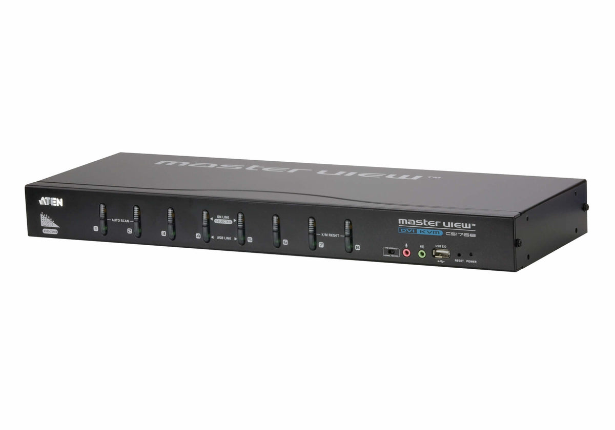 ATEN USB DVI/Audio KVM-switch med 8 portar