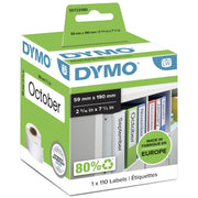 DYMO LabelWriter-originaletiketter för pärmar