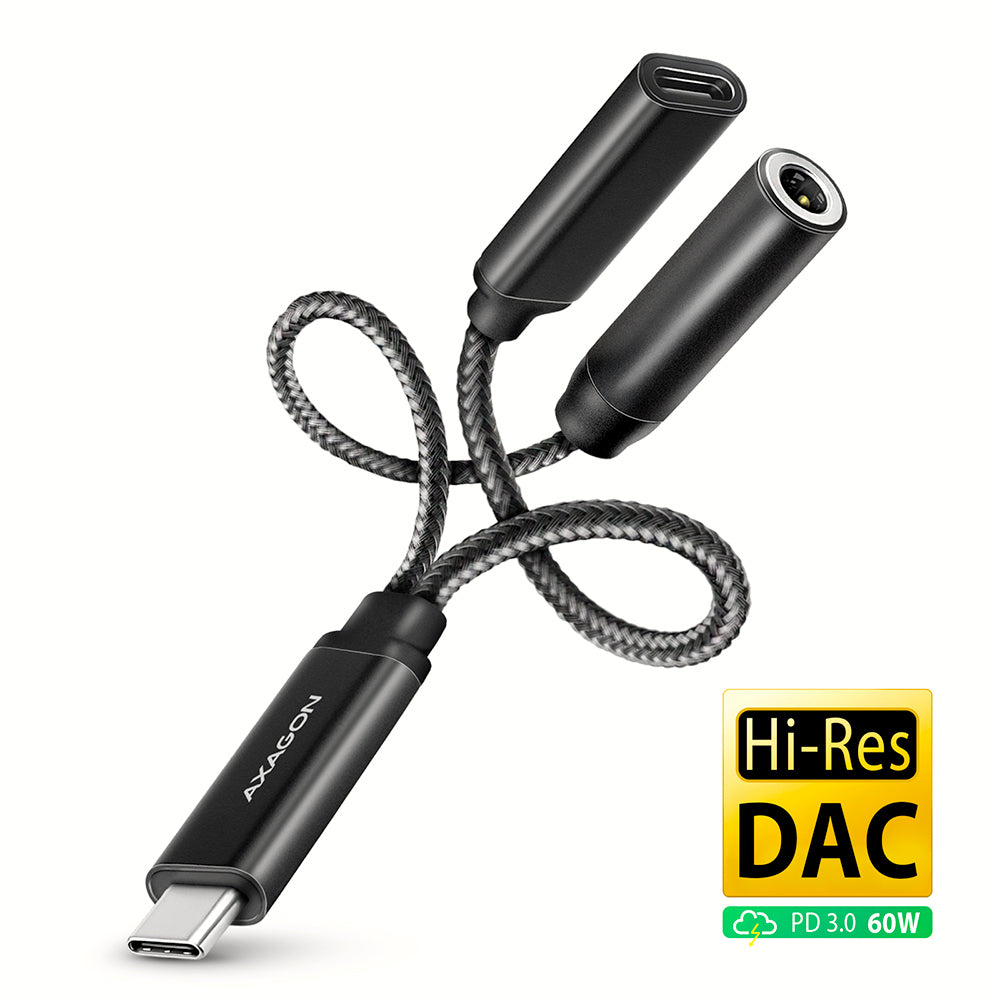 Axagon ADA-HCPD ljudkabel 0,1 m USB-C