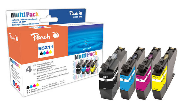 Peach PI500-273 bläckpatroner Kompatibel Svart