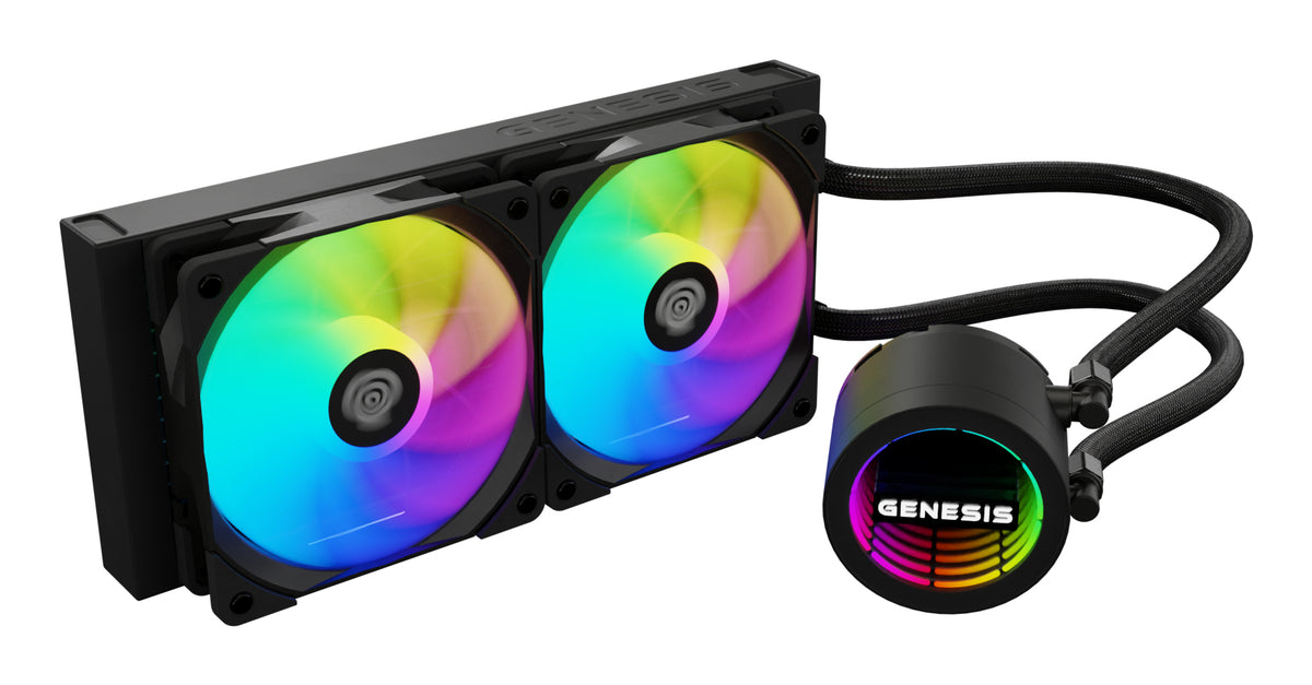 GENESIS NLG-2319 kylsystem för dator Processor Allt-i-ett vätskekylare Svart