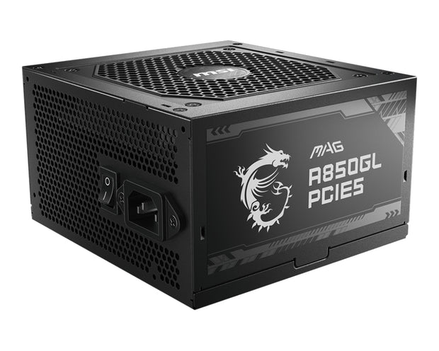 MSI MAG A850GL PCIE5 strömförsörjningsenheter 850 W 20+4 pin ATX ATX Svart
