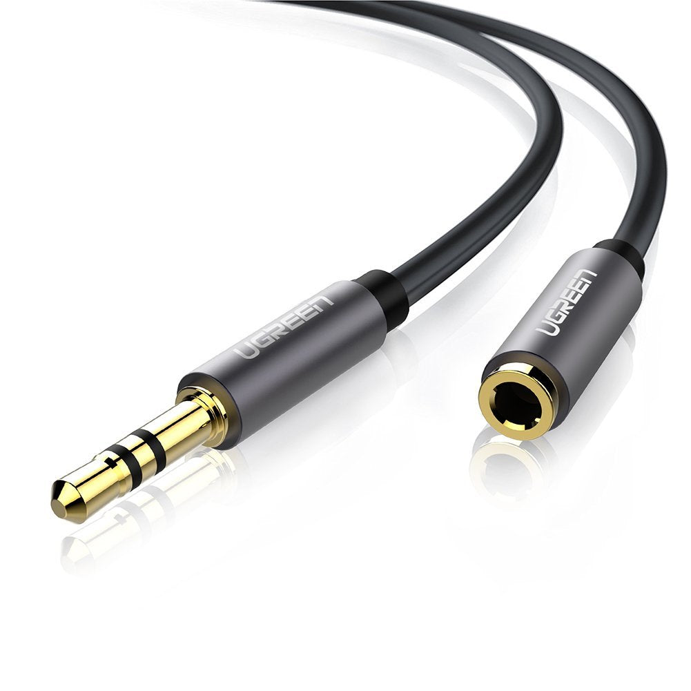 Ugreen 10592 ljudkabel 1 m 3,5mm Svart