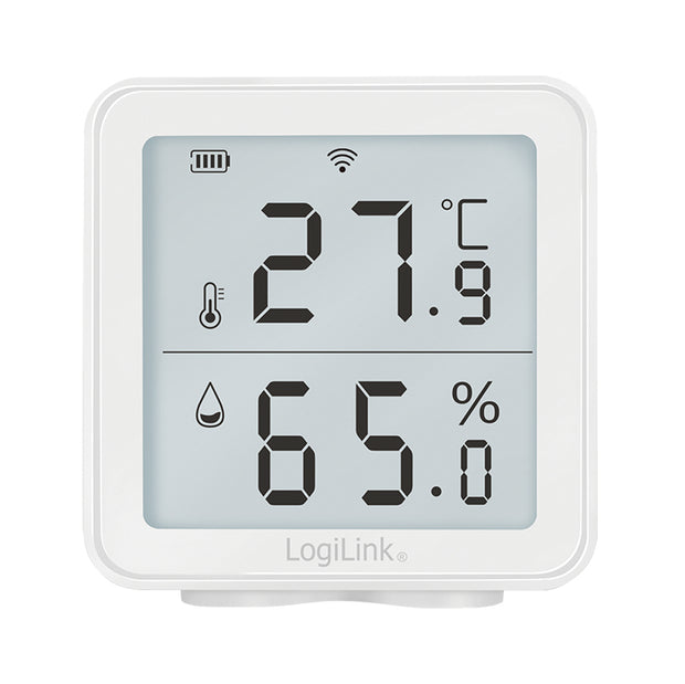 LogiLink SC0116 hygrometer och psykrometer inomhus Elektronisk hygrometer Vit