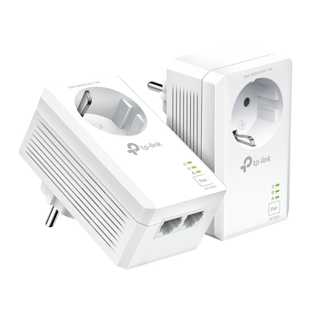 TP-Link TL-PA7027P KIT PowerLine-nätverksadapter 1000 Mbit/s Nätverksansluten (Ethernet) Vit