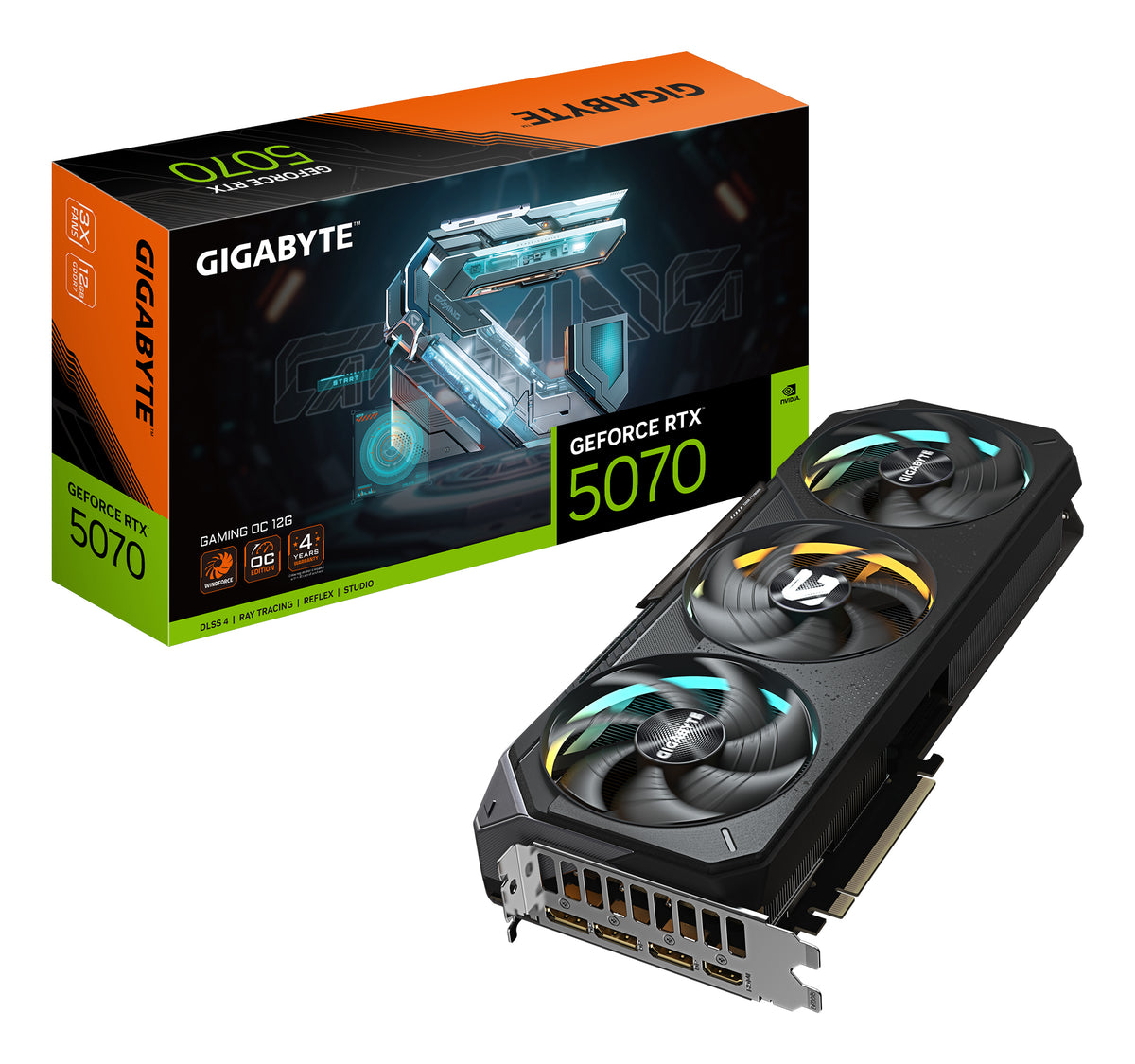 GIGABYTE GeForce RTX 5070 GAMING OC 12G NVIDIA