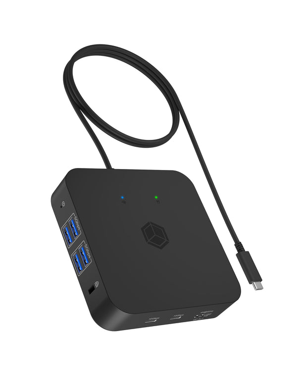 ICY BOX IB-DK4090-C Dockning USB 3.2 Gen 2 (3.1 Gen 1) Type-C Svart