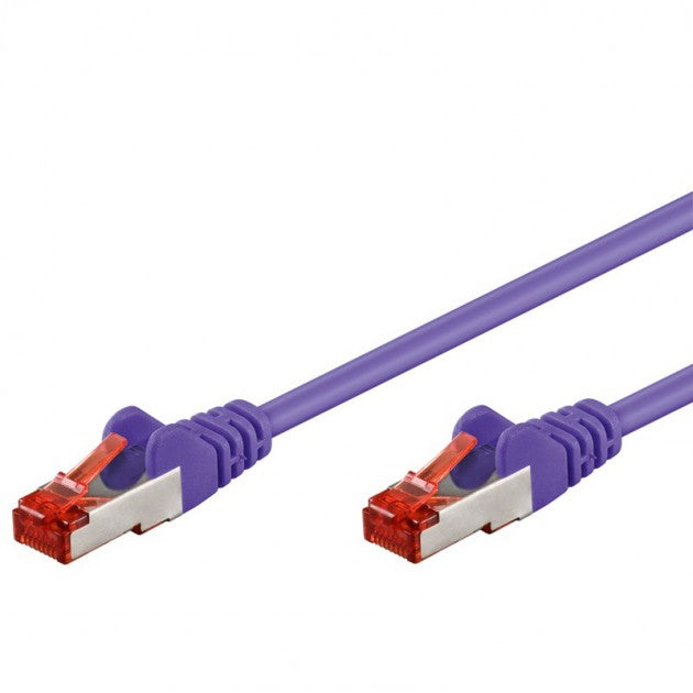 Techly ICOC CCA6F-005-VL nätverkskablar Violett 0,5 m Cat6 F/UTP (FTP)