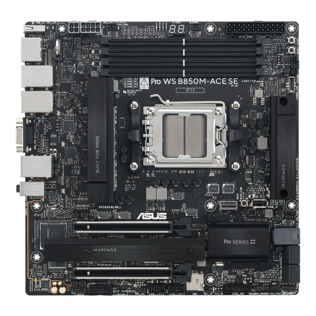 ASUS PRO WS B850M-ACE SE AMD B850 AM5-sockel micro ATX