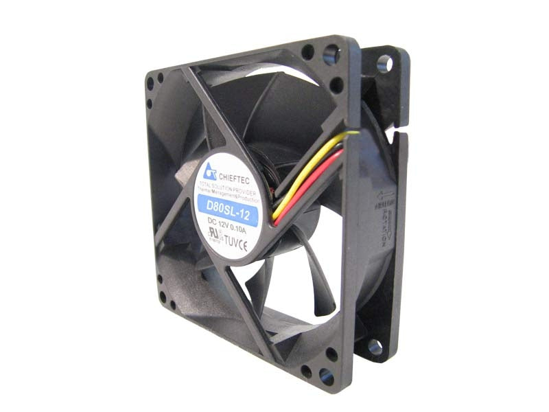 Chieftec AF-0825S kylsystem för dator Datorväska Fan Svart