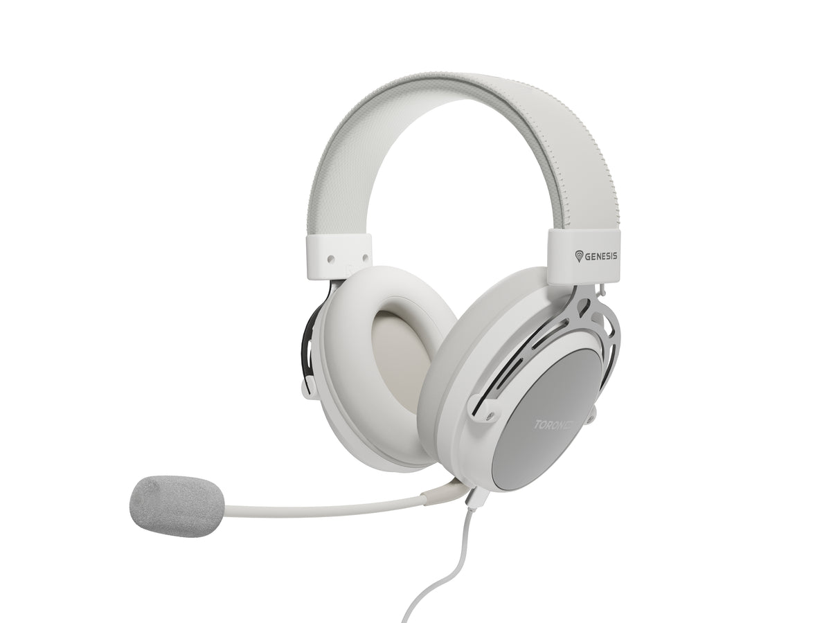 GENESIS Toron 301 Headset Kabel Huvudband Spela Vit