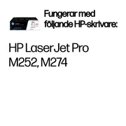 HP 201X 3-pack original cyan/magenta/gul LaserJet-tonerkassett med hög kapacitet
