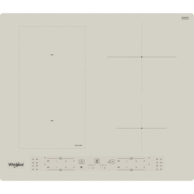 Whirlpool WLB6860NE/S Silver Inbyggd Induktionshäll med zon 4 zone(s)