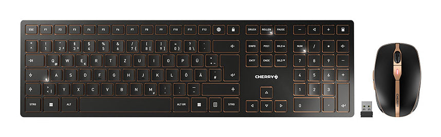 CHERRY DW 9100 SLIM tangentbord Mus inkluderad Universal Trådlös RF +