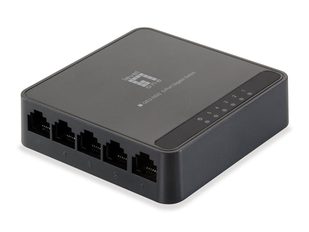 LevelOne GEU-0522 nätverksswitchar Gigabit Ethernet (10/100/1000) Svart