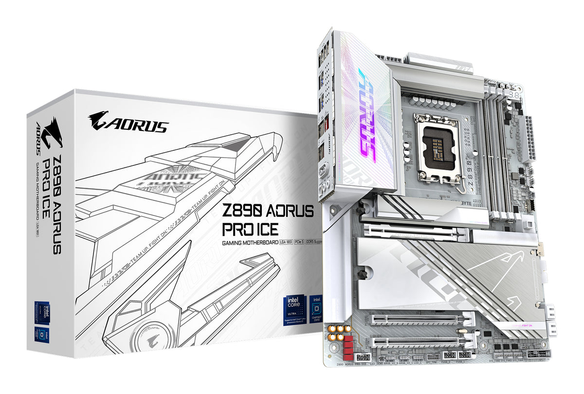GIGABYTE Z890 AORUS PRO ICE moderkort Intel Z890 LGA 1851 (Socket V1) ATX