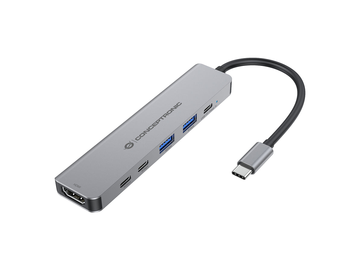 Conceptronic DONN33G dockningsstationer för bärbara datorer Kabel USB 3.2 Gen 1 (3.1