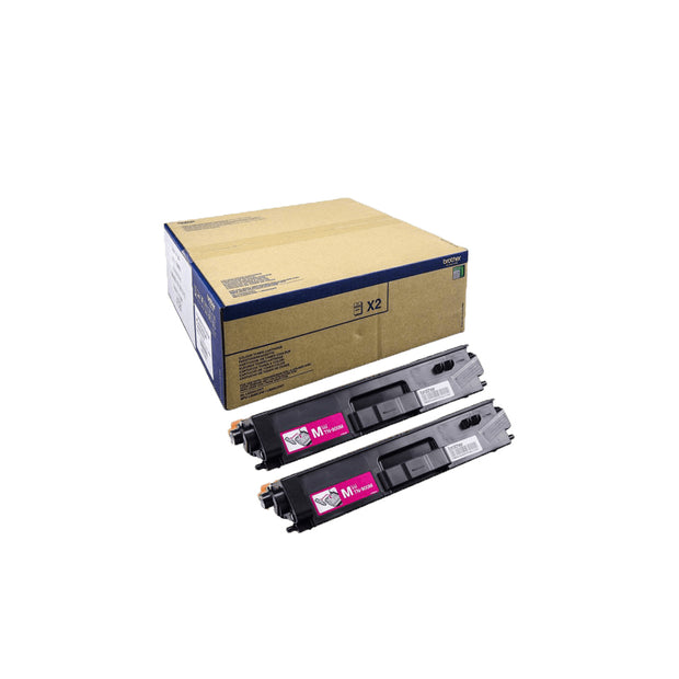 Brother TN-900MTWIN Tonerkassett Original Magenta