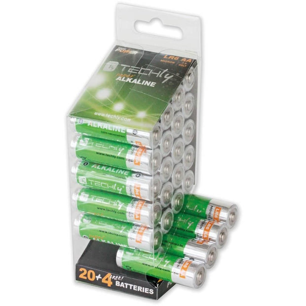 Techly LR06 AA 1.5V Engångsbatteri Alkalisk hushållsbatterier