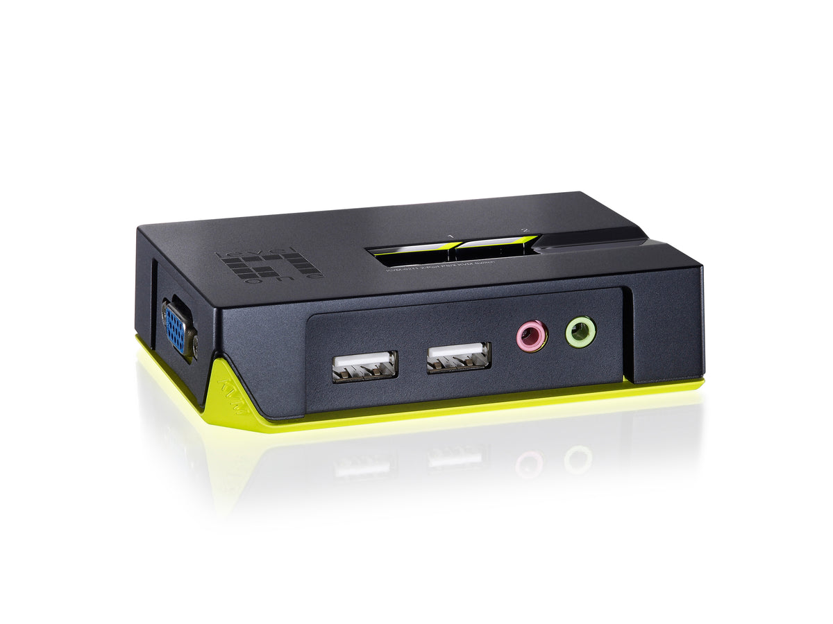 LevelOne KVM-0221 KVM-switchar Svart