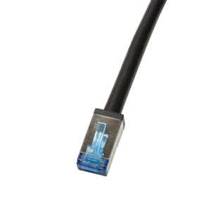 LogiLink CQ7033S nätverkskablar Svart 1 m Cat6a S/FTP (S-STP)