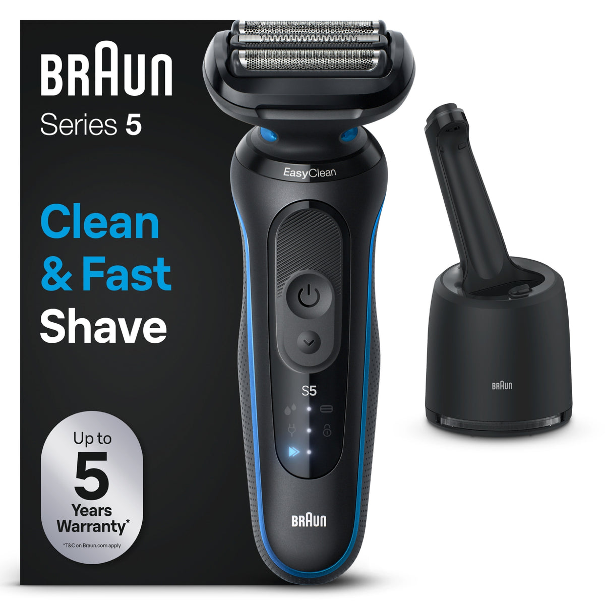 Braun Series 5 52-B7000cc Folierakapparat Trimmer Svart