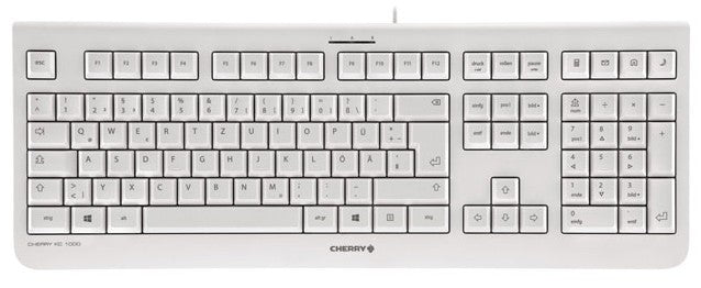 CHERRY KC 1000 tangentbord Hem USB schweizisk Grå