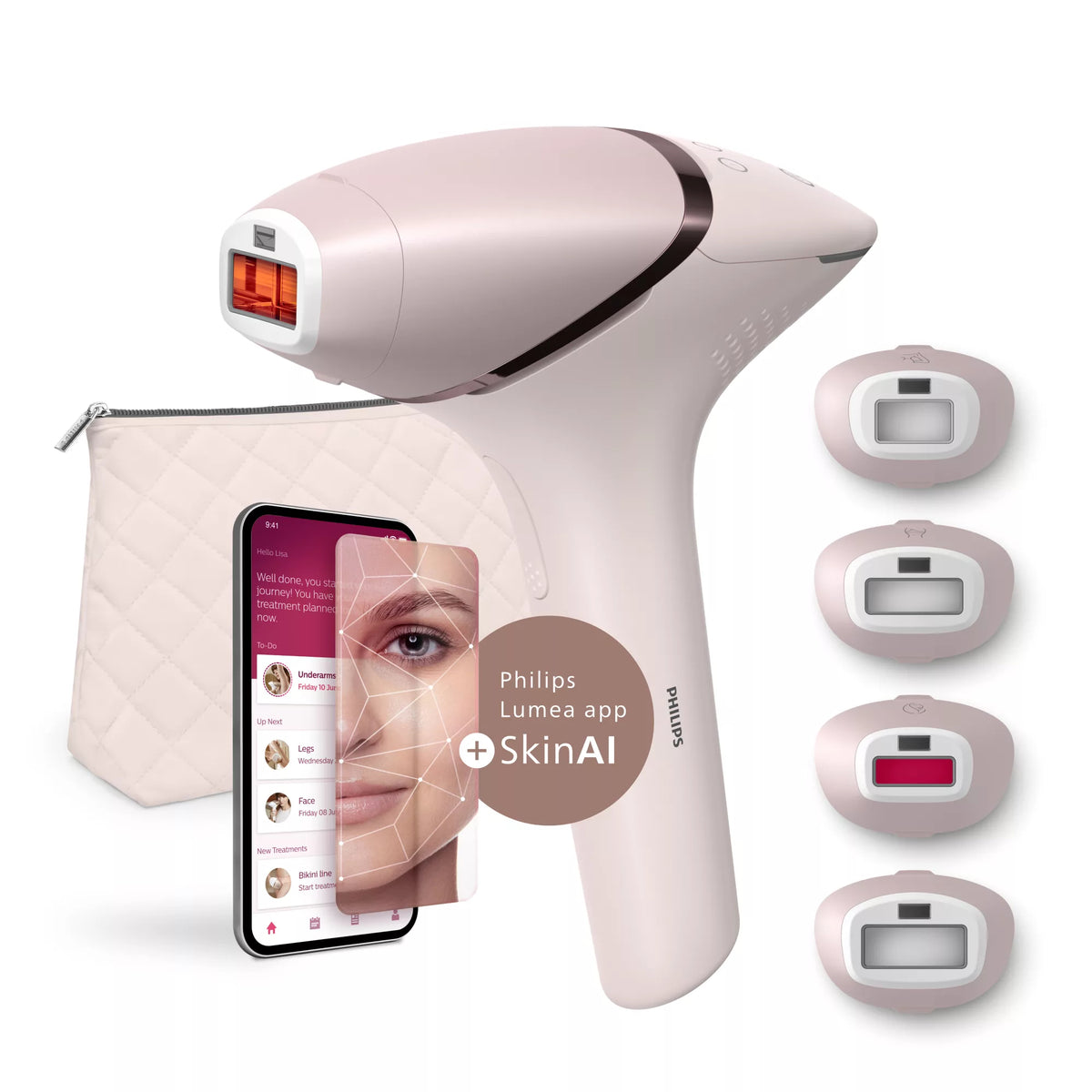 Philips Lumea IPL 9900 Series BRI976/00 IPL-hårborttagningsenhet med SenseIQ