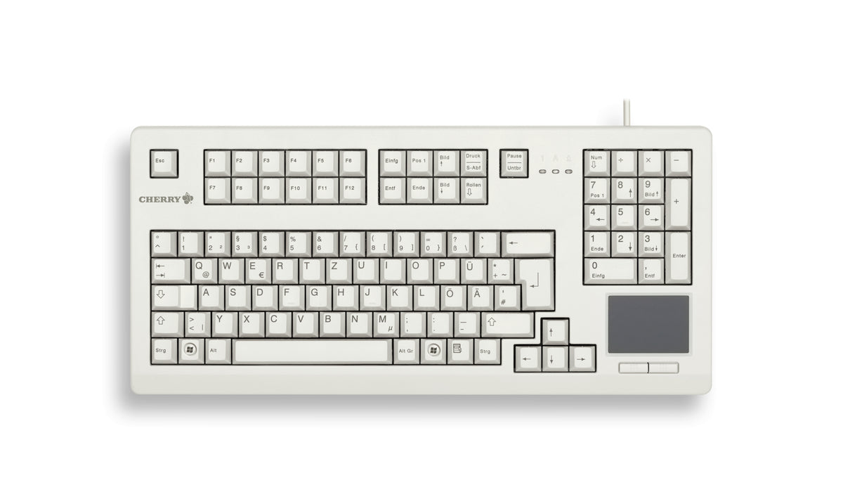 CHERRY TouchBoard G80-1190 tangentbord Universal USB QWERTZ tyska Grå